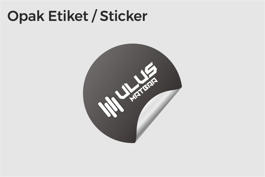 Etiket-Opak Etiket & Sticker
